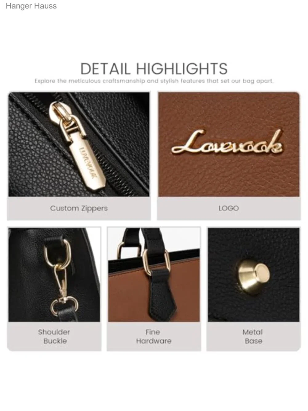 PU Leather Satchel Tote Shoulder Handbag Women